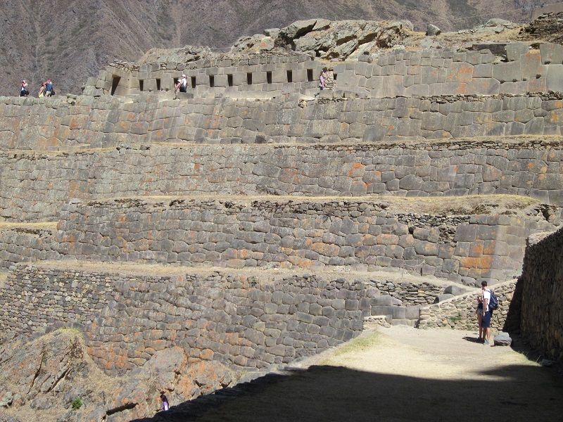 festung ollantaytambo peru inka mauern