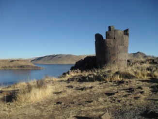 sillustani grabtürme chullpas umayo puno titicacasee peru