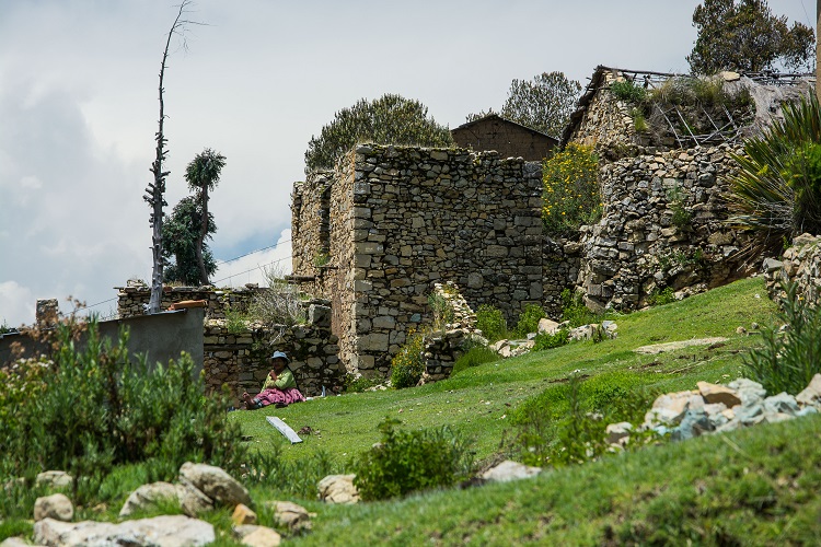 Sampaya, das verwunschene Dorf in Bolivien am Titicacasee. 