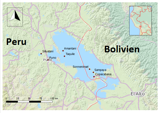 titicacasee peru bolivien sehenswürdigkeiten karte