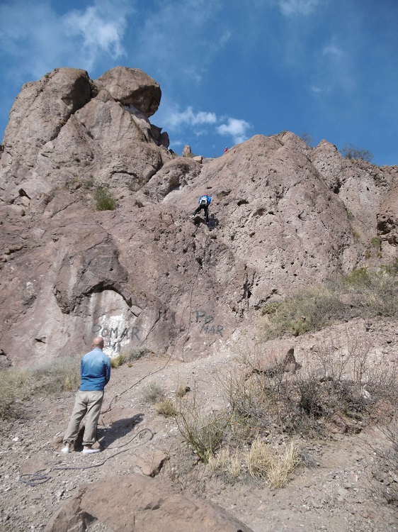 Mendoza Argentinien Rappel Klettern