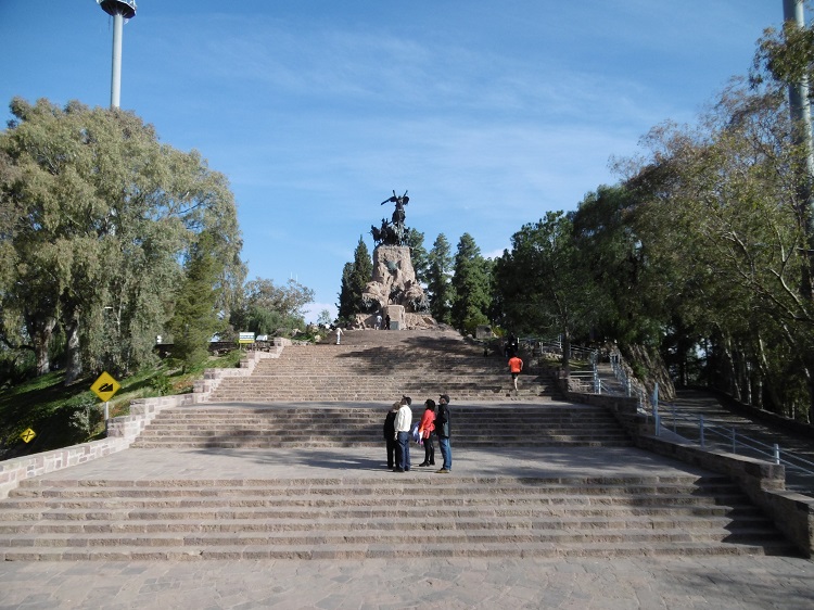 Mendoza Argentinien Stadtberg Cerro Gloria
