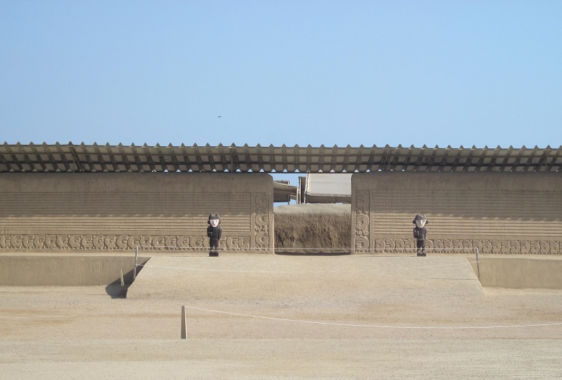 Ruinen und Stätten in Peru. Chan Chan bei Trujillo