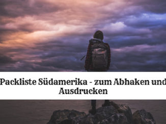 Südamerika packliste