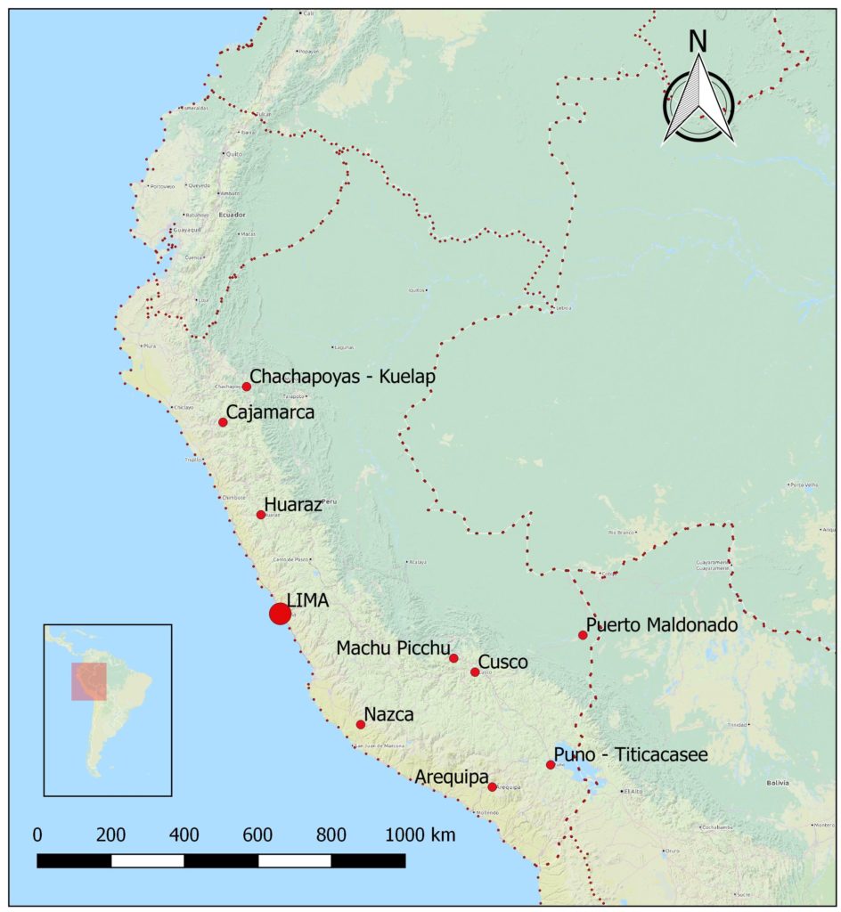 peru sehenswürdigkeiten karte - Adventureluap